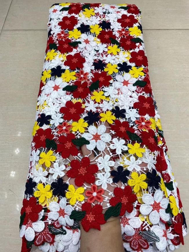High Quality Flowered soft French Tulle Fabric 228