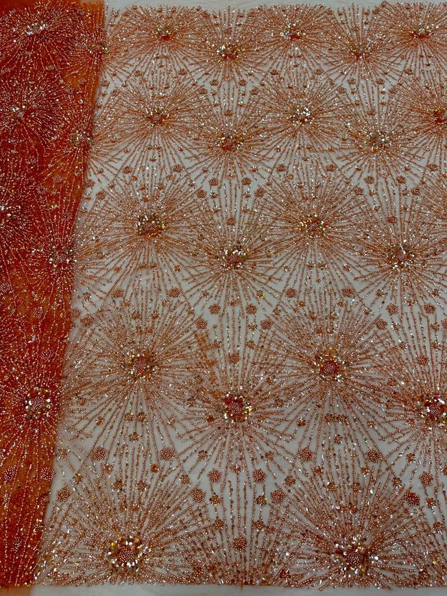 High Quality Handbeaded Fabric Material 20245