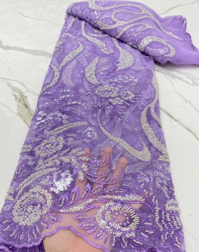 High Quality Handbeaded Fabric Material HA 411