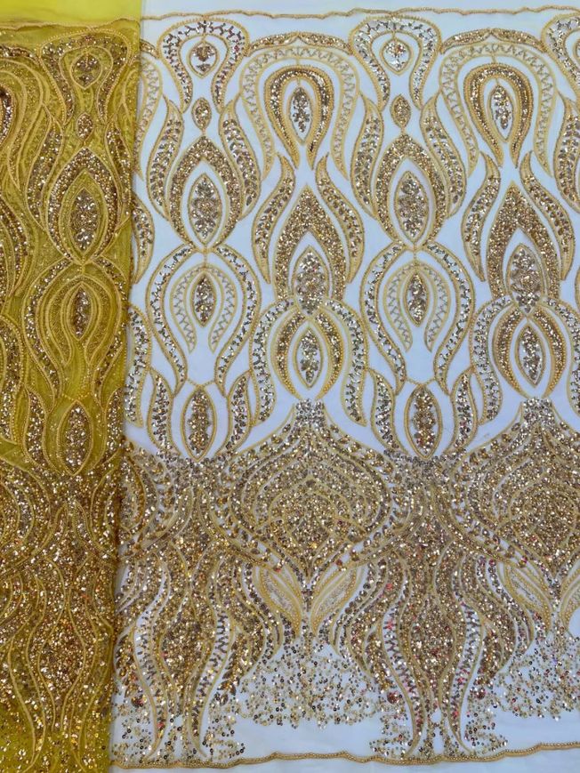 High Quality Handbeaded Fabric Material HA 439