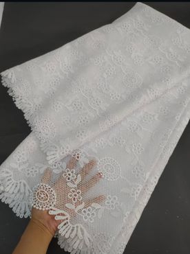 High Quality Embroidered Fabric Material TU 09