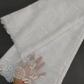 High Quality Embroidered Fabric Material TU 09